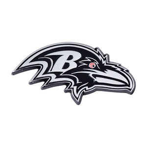 Baltimore Ravens Auto Emblems - Chrome
