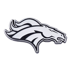 Denver Broncos Auto Emblems - Chrome