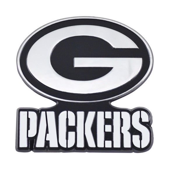 Green Bay Packers Auto Emblems - Chrome