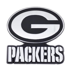 Green Bay Packers Auto Emblems - Chrome