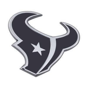 Houston Texans Auto Emblems - Chrome