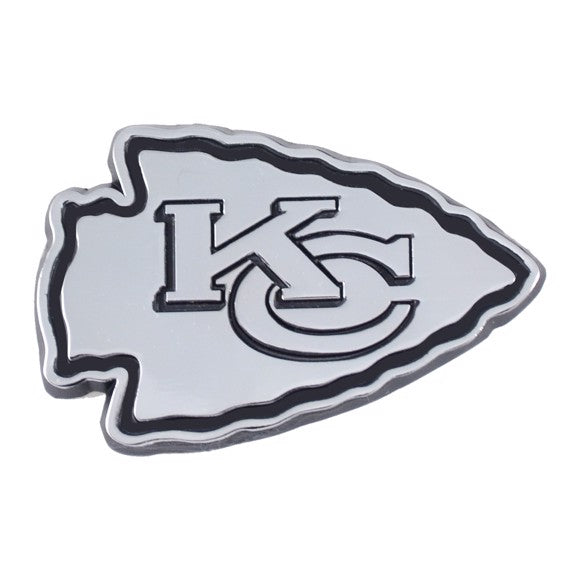 Kansas City Chiefs Auto Emblems - Chrome