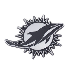 Miami Dolphins Auto Emblems - Chrome