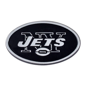 New York Jets Auto Emblems - Chrome