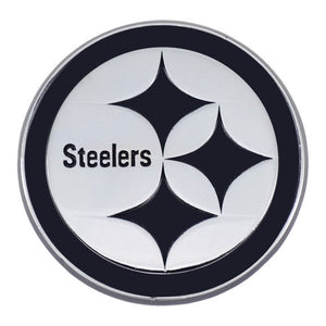 Pittsburgh Steelers Auto Emblems - Chrome