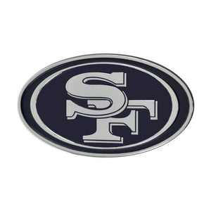 San Francisco 49ers Auto Emblems - Chrome
