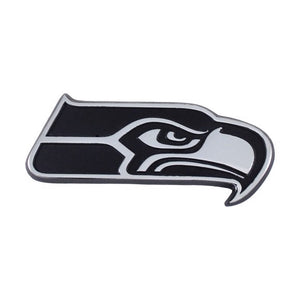 Seattle Seahawks Auto Emblems - Chrome
