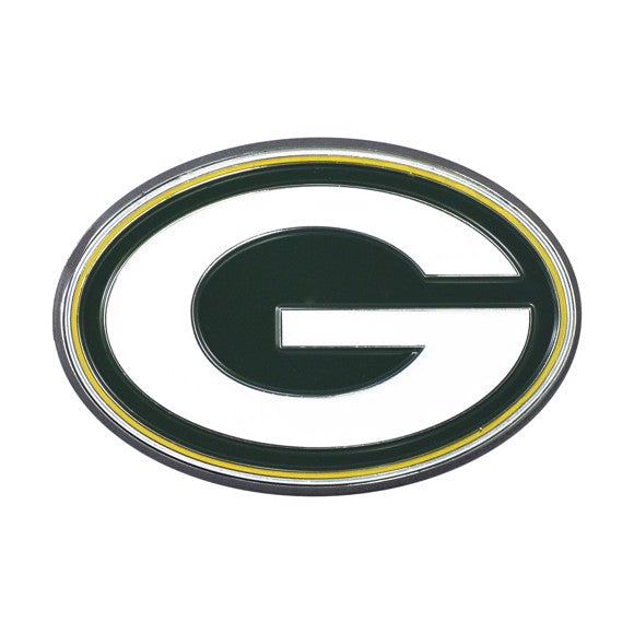 Green Bay Packers Auto Emblems - Colored