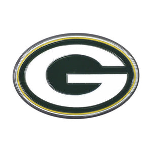 Green Bay Packers Auto Emblems - Colored