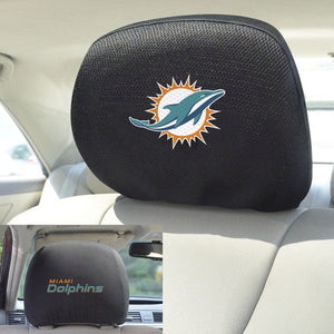 Miami Dolphins Embroidered Headrest Cover