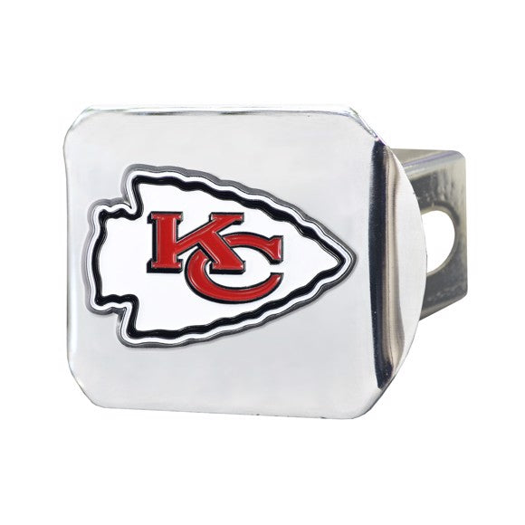 Kansas City Chiefs Hitch Cover - Chrome