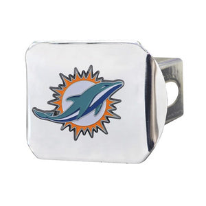 Miami Dolphins Hitch Cover - Chrome