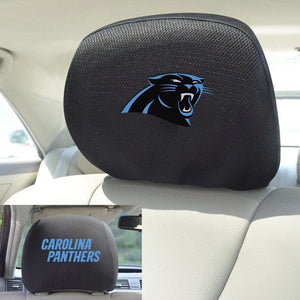 Carolina Panthers Embroidered Headrest Cover