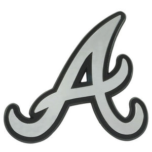 Atlanta Braves Auto Emblems - Chrome
