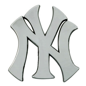 New York Yankees Auto Emblems - Chrome