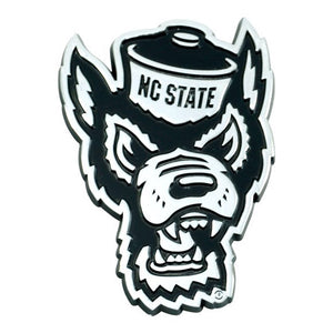 North Carolina State Wolfpack Auto Emblems - Chrome
