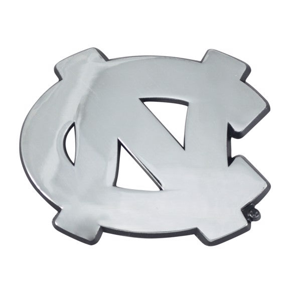 North Carolina Tar Heels Auto Emblems - Chrome