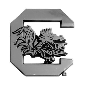 South Carolina Gamecocks Auto Emblems - Chrome