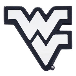 West Virginia Mountaineers Auto Emblems - Chrome