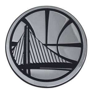 Golden State Warriors Auto Emblems - Chrome