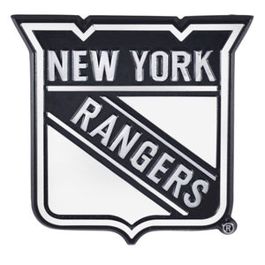 New York Rangers Auto Emblems - Chrome