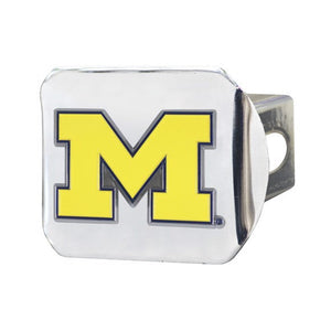 Michigan Wolverines Hitch Cover - Chrome