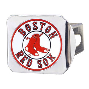 Boston Red Sox Hitch Cover - Chrome