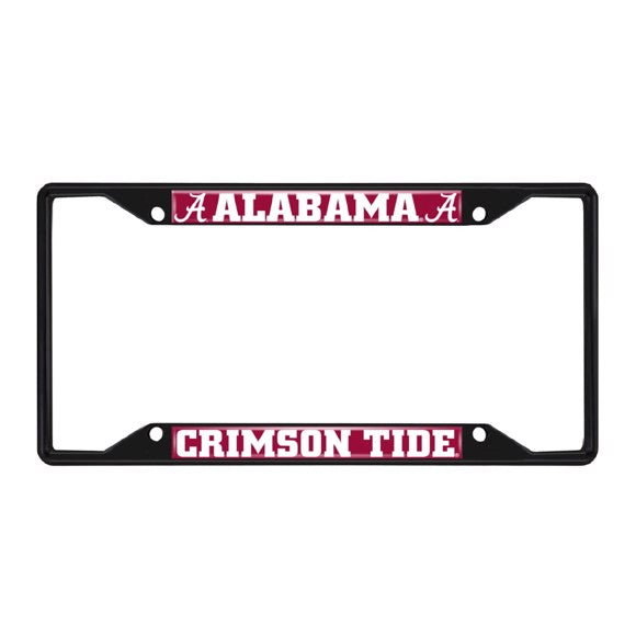 Alabama Crimson Tide License Plate Frame Black