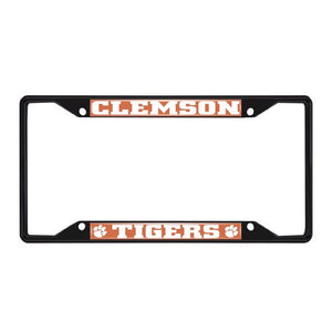 Clemson Tigers License Plate Frame Black