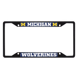 Michigan Wolverines License Plate Frame Black