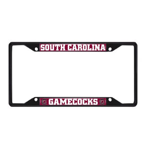 South Carolina Gamecocks License Plate Frame Black