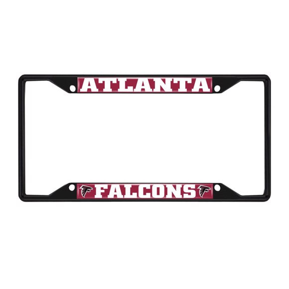 Atlanta Falcons License Plate Frame Black