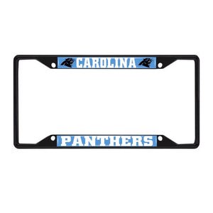 Carolina Panthers License Plate Frame Black