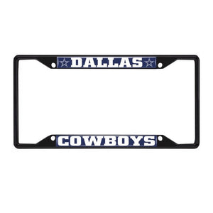 Dallas Cowboys License Plate Frame Black