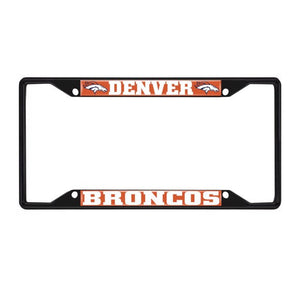 Denver Broncos License Plate Frame Black