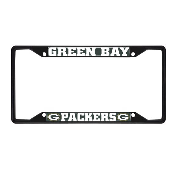Green Bay Packers License Plate Frame Black