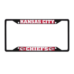 Kansas City Chiefs License Plate Frame Black
