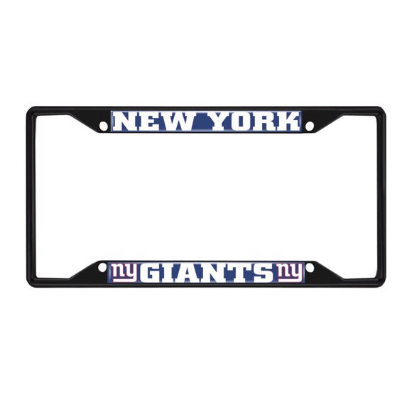 New York Giants License Plate Frame Black