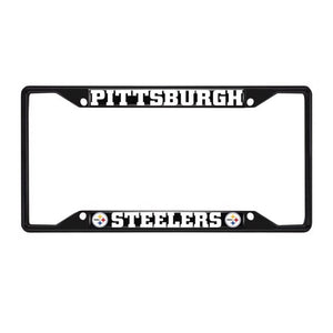 Pittsburgh Steelers License Plate Frame Black