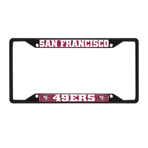 San Francisco 49ers License Plate Frame Black