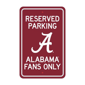 Alabama Crimson Tide Parking Sign Decor