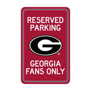 Georgia Bulldogs Parking Sign Decor