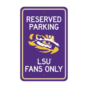 LSU Tigers Parking Sign Decor