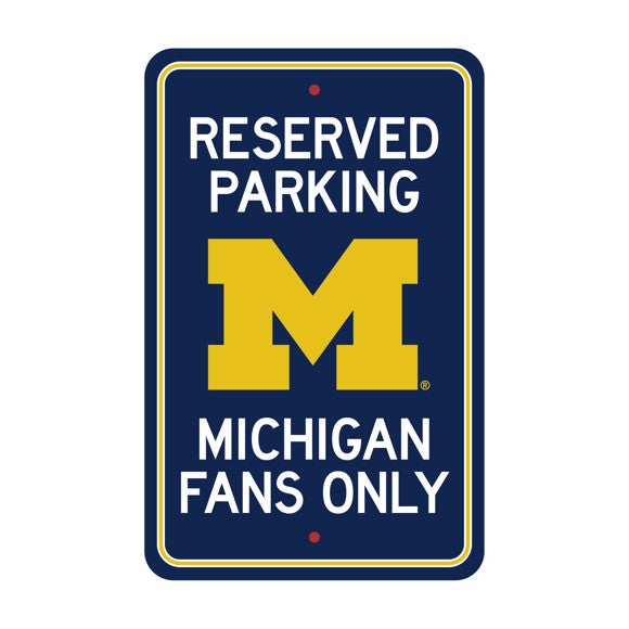 Michigan Wolverines Parking Sign Decor