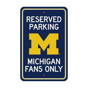 Michigan Wolverines Parking Sign Decor