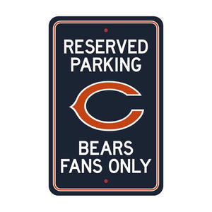 Chicago Bears Parking Sign Decor