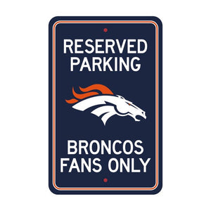 Denver Broncos Parking Sign Decor