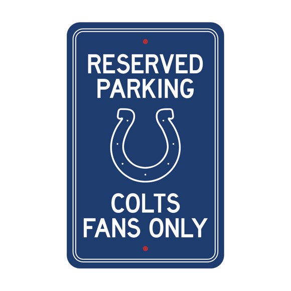 Indianapolis Colts Parking Sign Decor