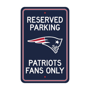 New England Patriots Parking Sign Decor