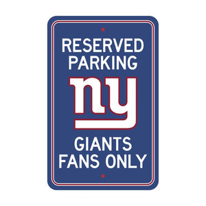 New York Giants Parking Sign Decor